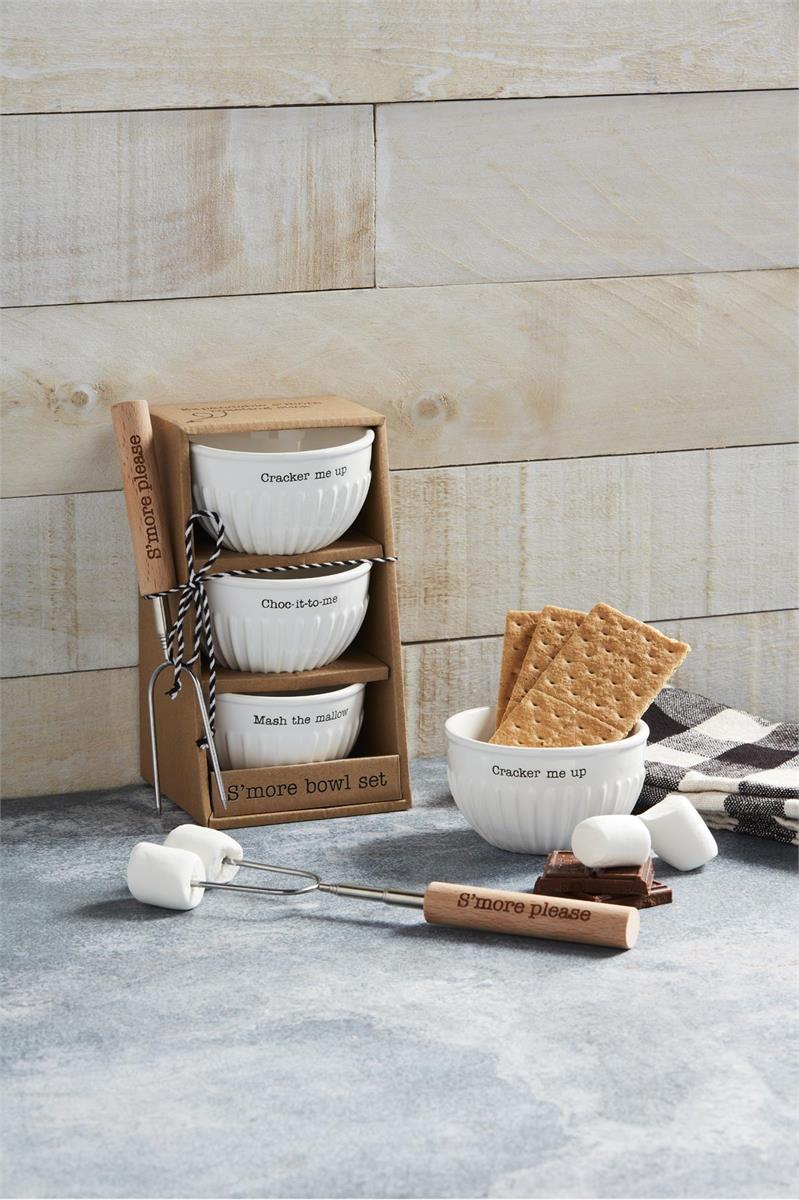 Mud Pie S'More Bowl Set