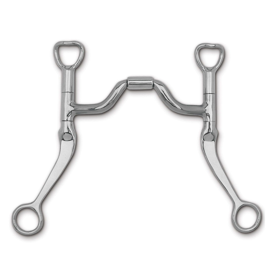 Myler Flat Shank with Medium Wide Ported Barrel Bit MB 33 - 5"