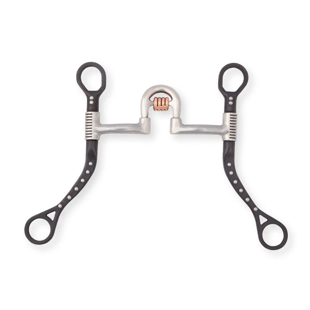 Myler Black MBB Flat Shank Rollback Correctional High Port w/Cricket MB 27HP - 5"