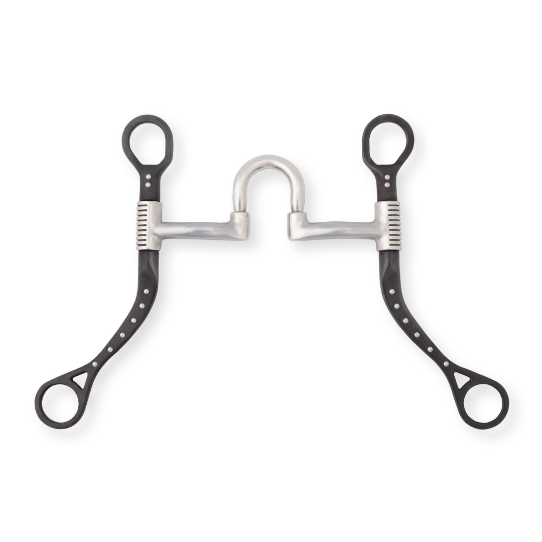 Myler Black MBB Flat Shank Rollback Correctional High Port MB 27HP - 5"