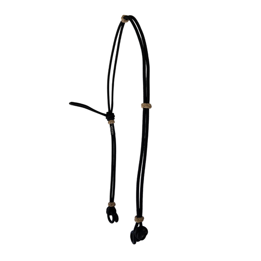 Black Quick Change Nylon Rope Headstall