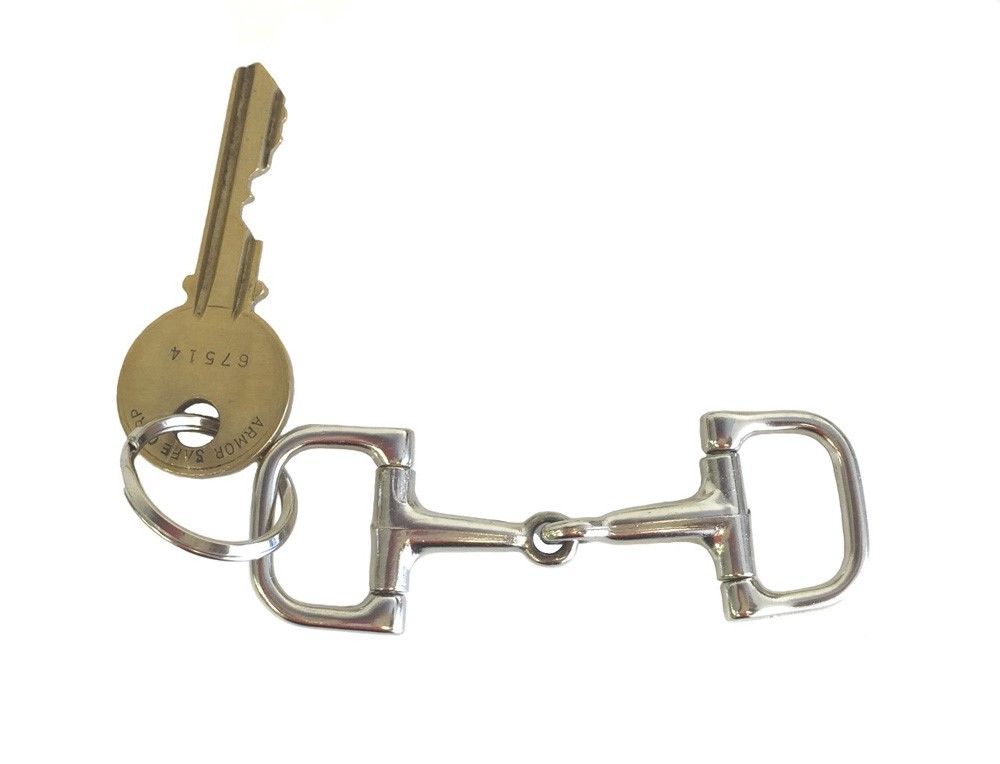 AJ Tack Horse Tack Keychain Dee Ring Bit