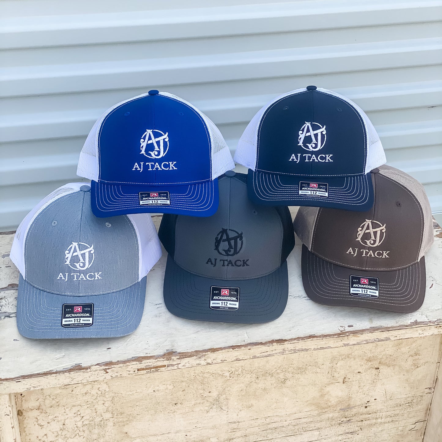 AJ Tack Logo Caps