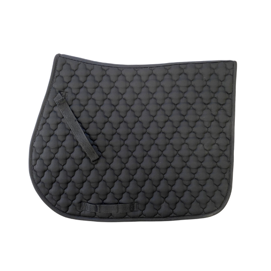 AJ Tack English Saddle Pad - Black