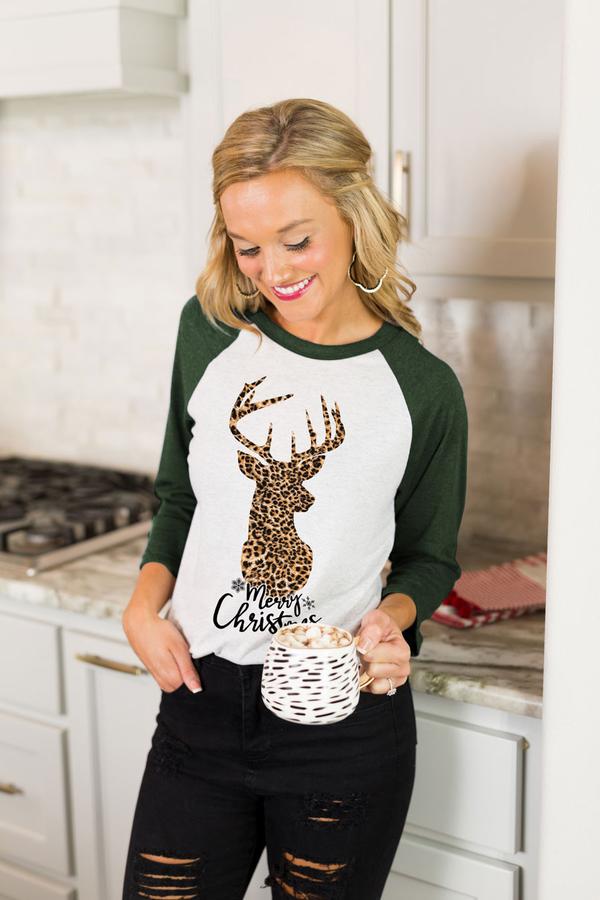 Gameday Couture The "Reindeer" Raglan Tee