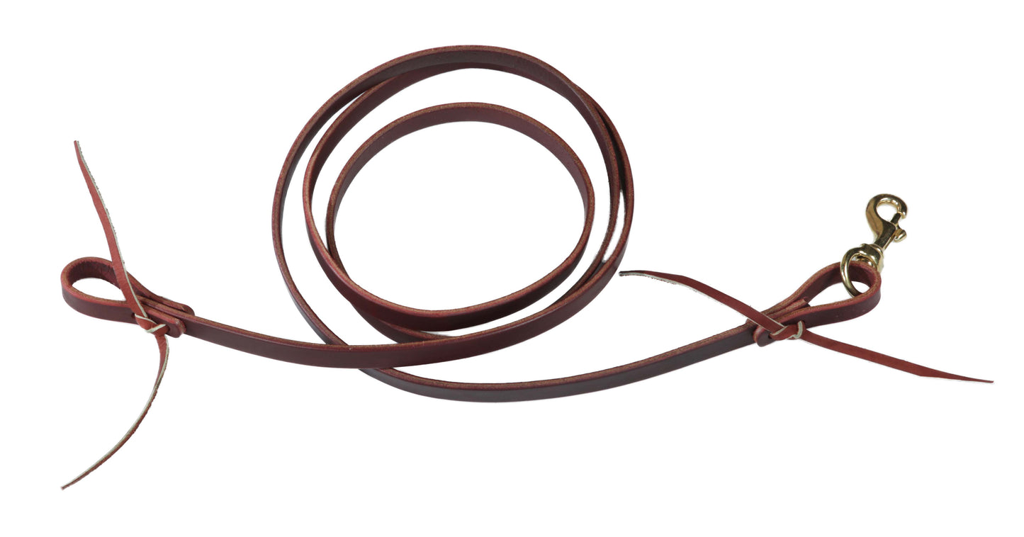 Leather Latigo Flat Roping Reins