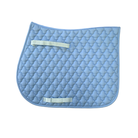 AJ Tack English Saddle Pad - Light Blue