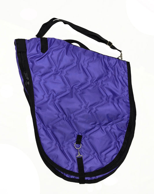 AJ Tack English Padded Saddle Carrier Purple