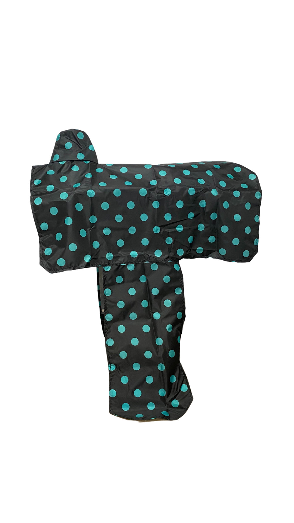 AJ Tack Black and Turquoise Western Saddle Cover