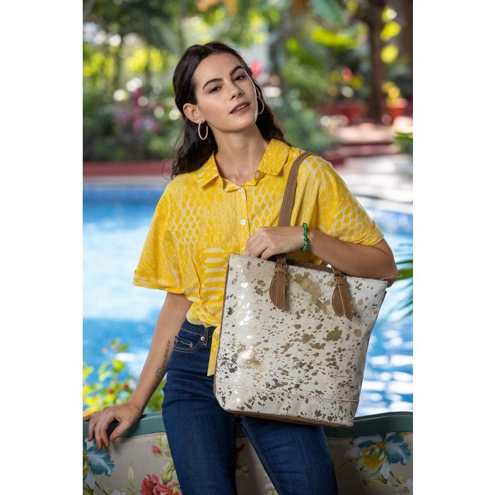 Myra Bag Tinges Leather Tote Bag