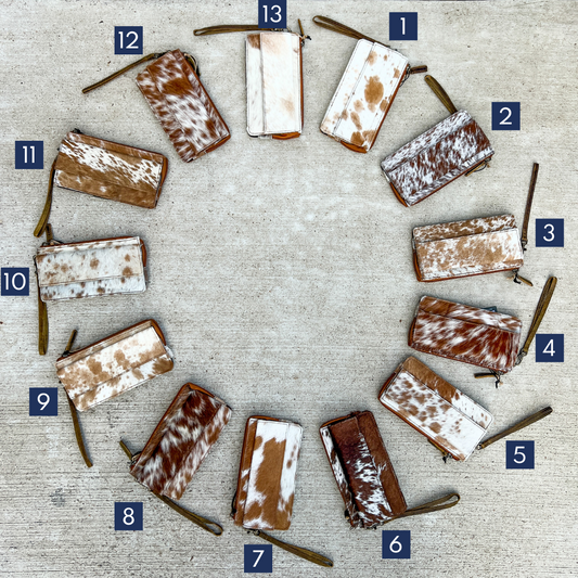 Myra Bag Debatable Leather and Hairon Wallet