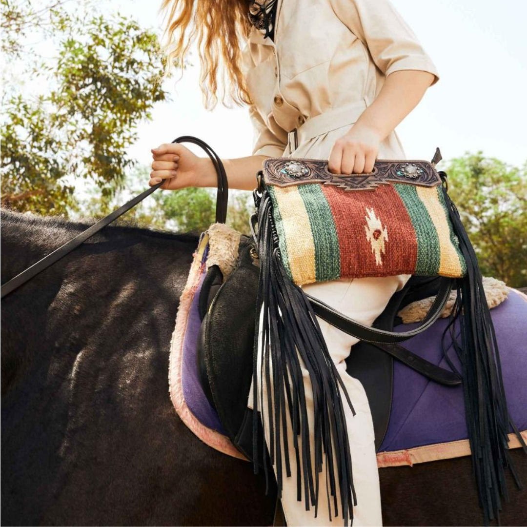 Myra Bag Rubious Hand Tooled Bag