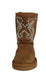 Montana West Kids Embroidery Boot Brown Front
