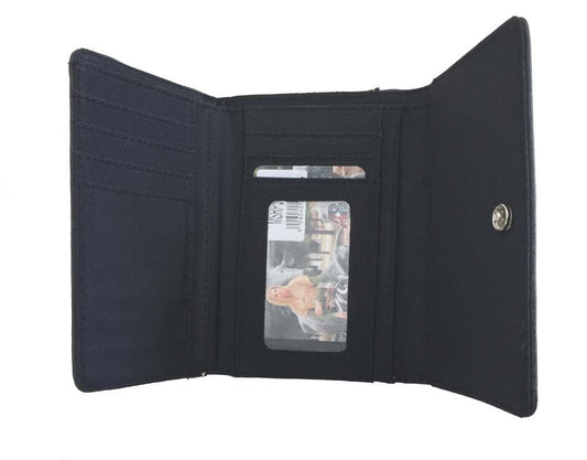 Daisy Cutouts Wallet Black inner pockets
