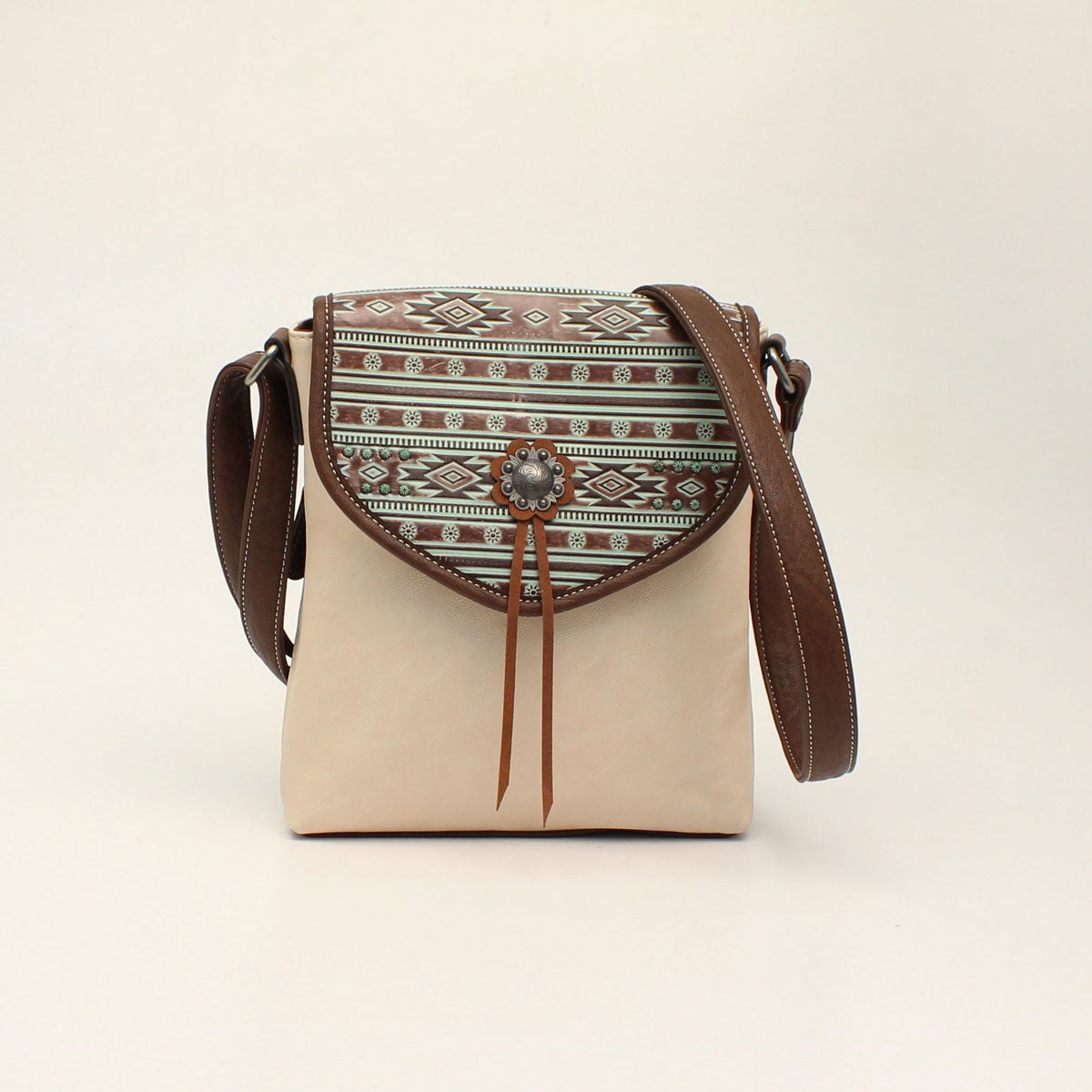 Blazin Roxx Nicole Conceal & Carry Messenger Bag - White