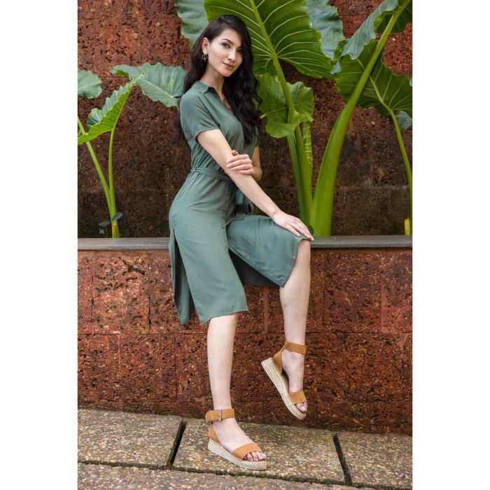 Myra Bag Mustard Wedge Sandals