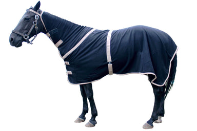 Polar Fleece Cooler Horse Blanket Black