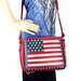 American Pride crossbody purse with adjustable srap