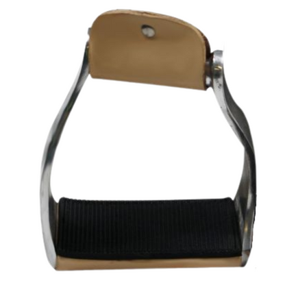 Showman Lightweight Twisted Angled Aluminum Stirrups