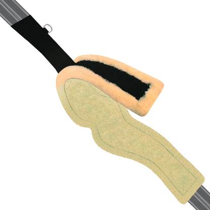 ExionPro 'AdaptLine' Wave Over Lay Girth - Grey Elastic with White Lines