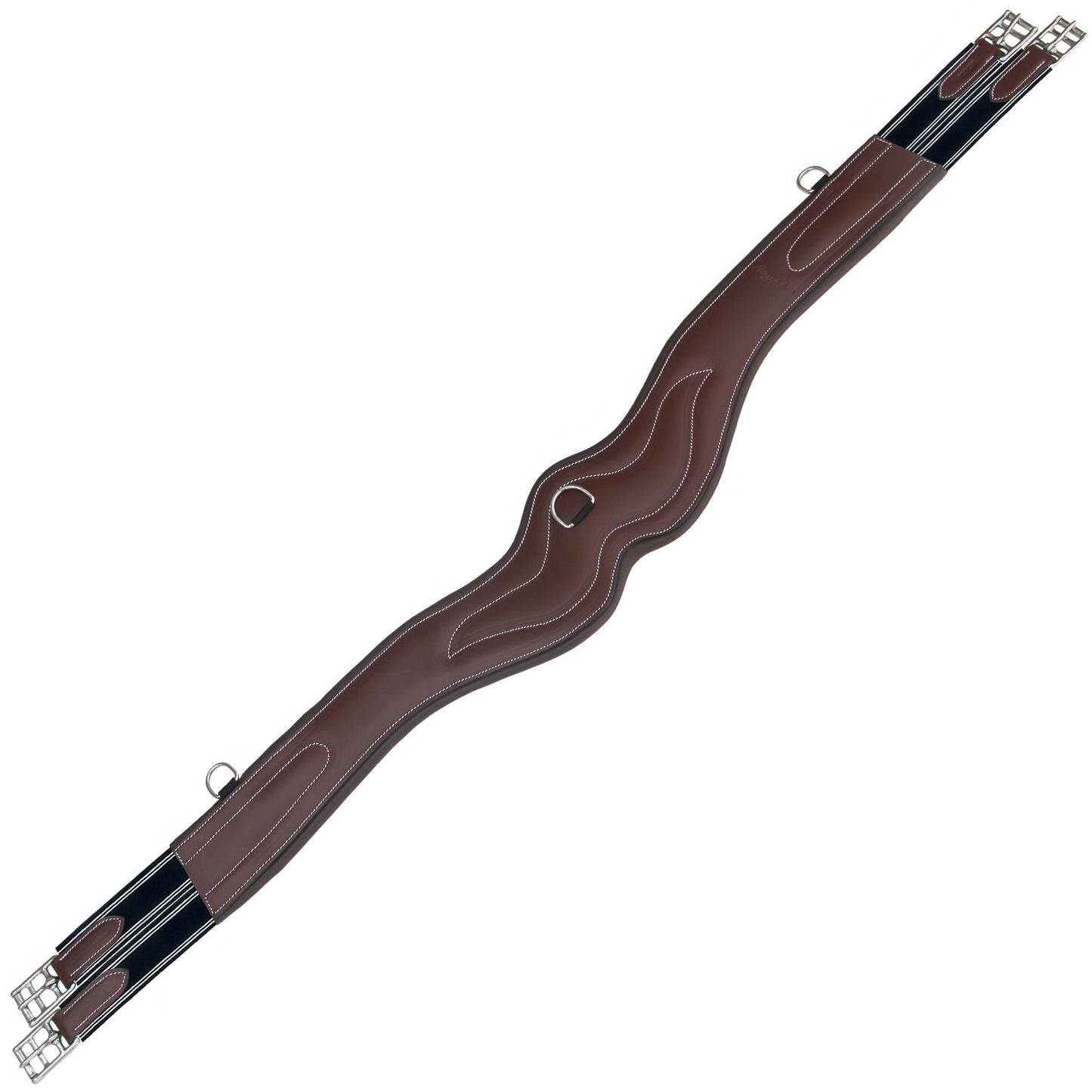 ExionPro 'AdaptLine' Wave Over Lay Girth - Navy Blue Elastic with White Lines