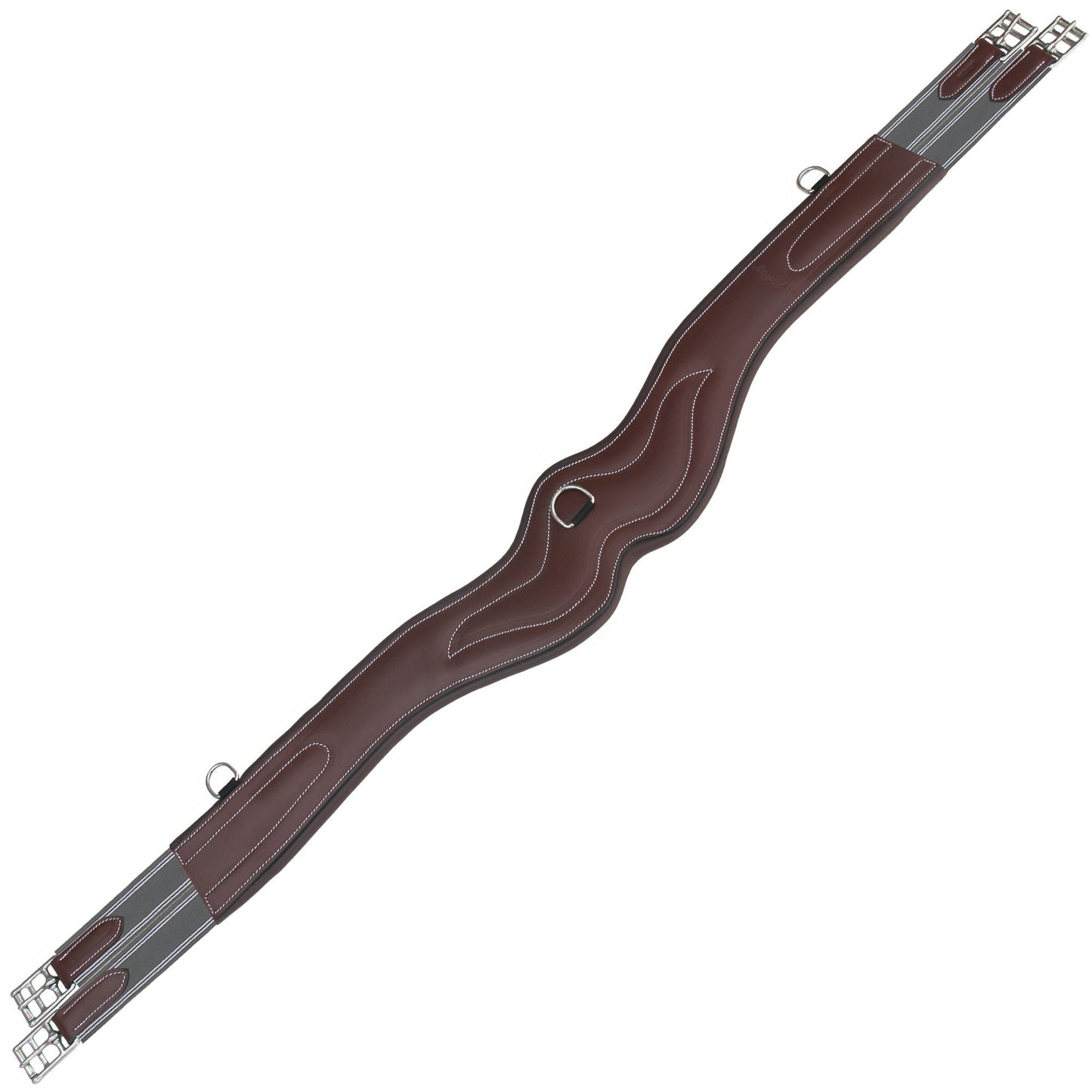 ExionPro 'AdaptLine' Wave Over Lay Girth - Grey Elastic with White Lines