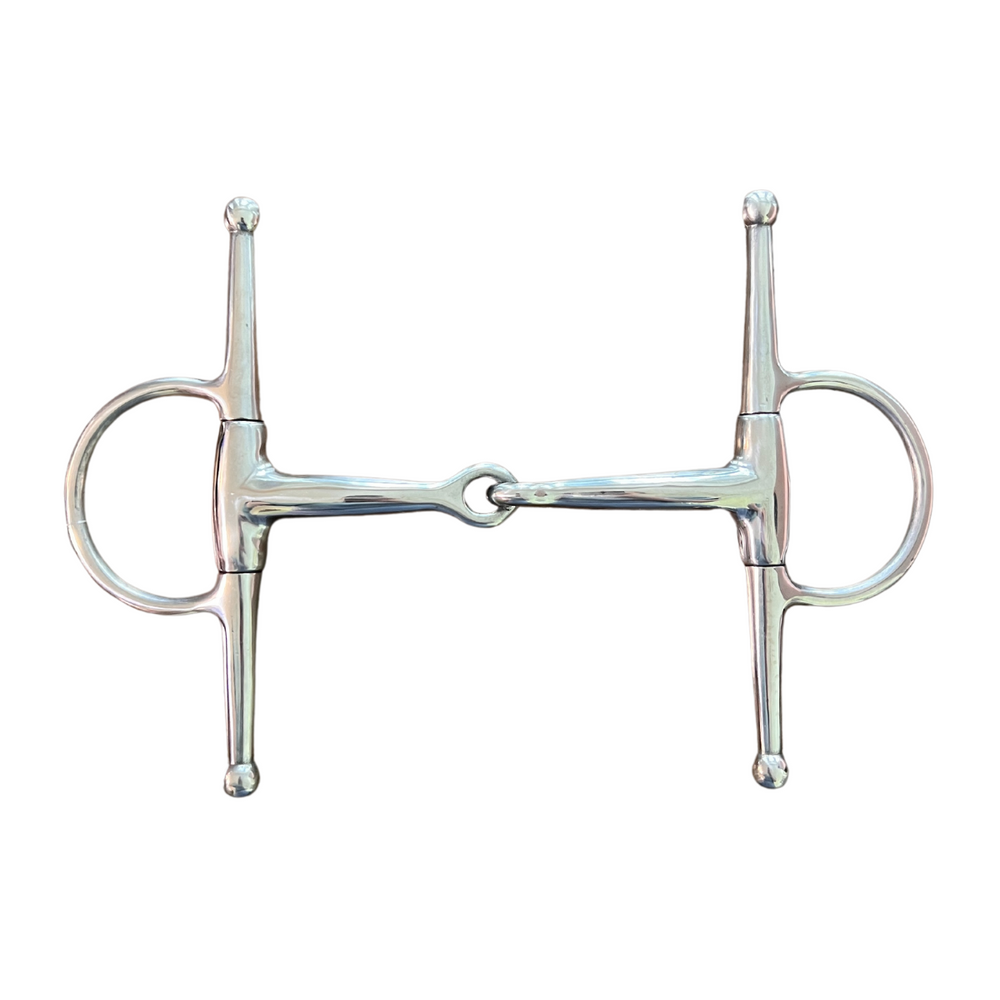 AJ Tack Stainless Steel Full Cheek Eggbutt Snaffle Bit