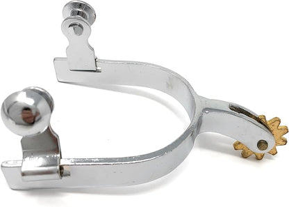 AJ Tack Youth Chrome Steel Engraved Spurs