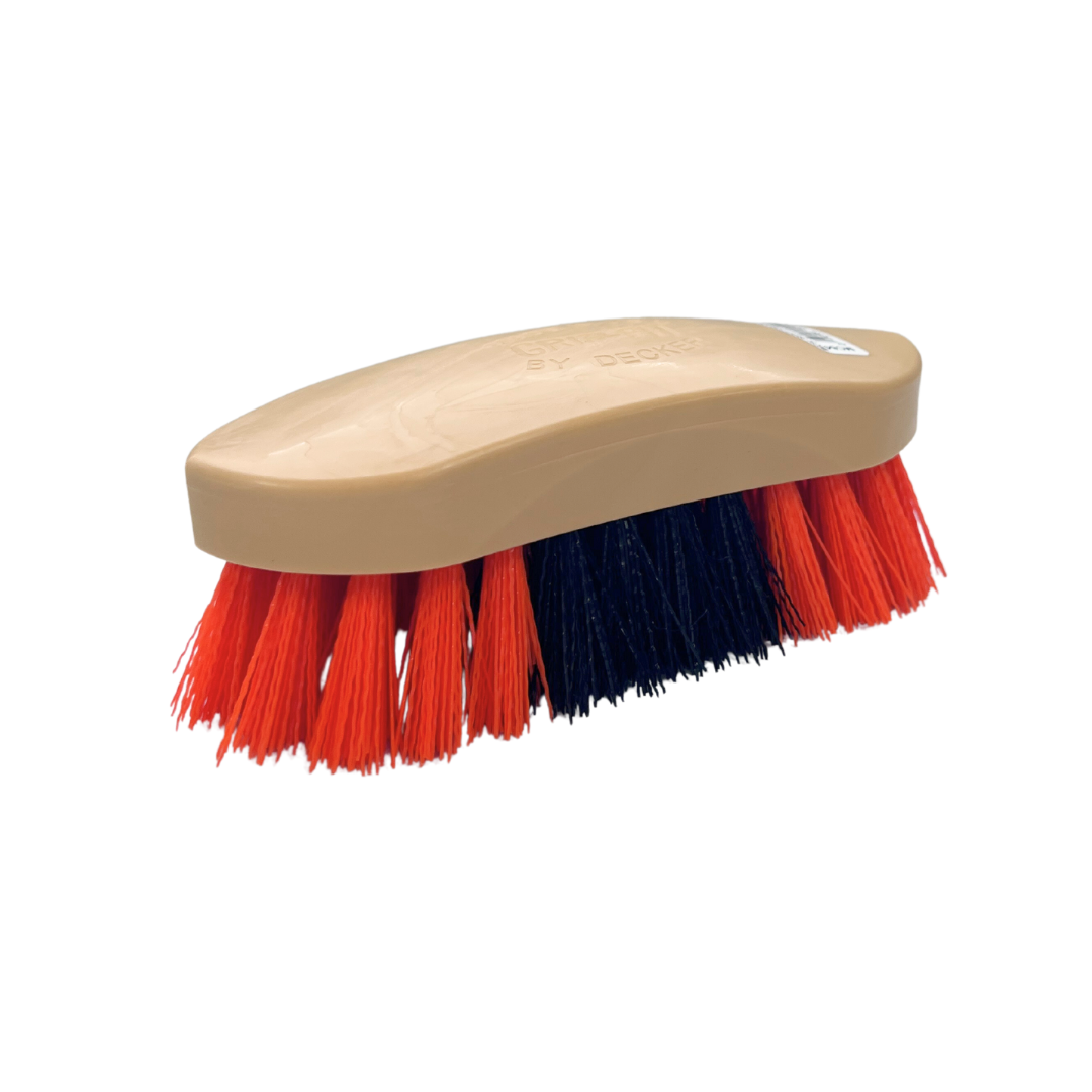 Orange and Black bristle horse brush