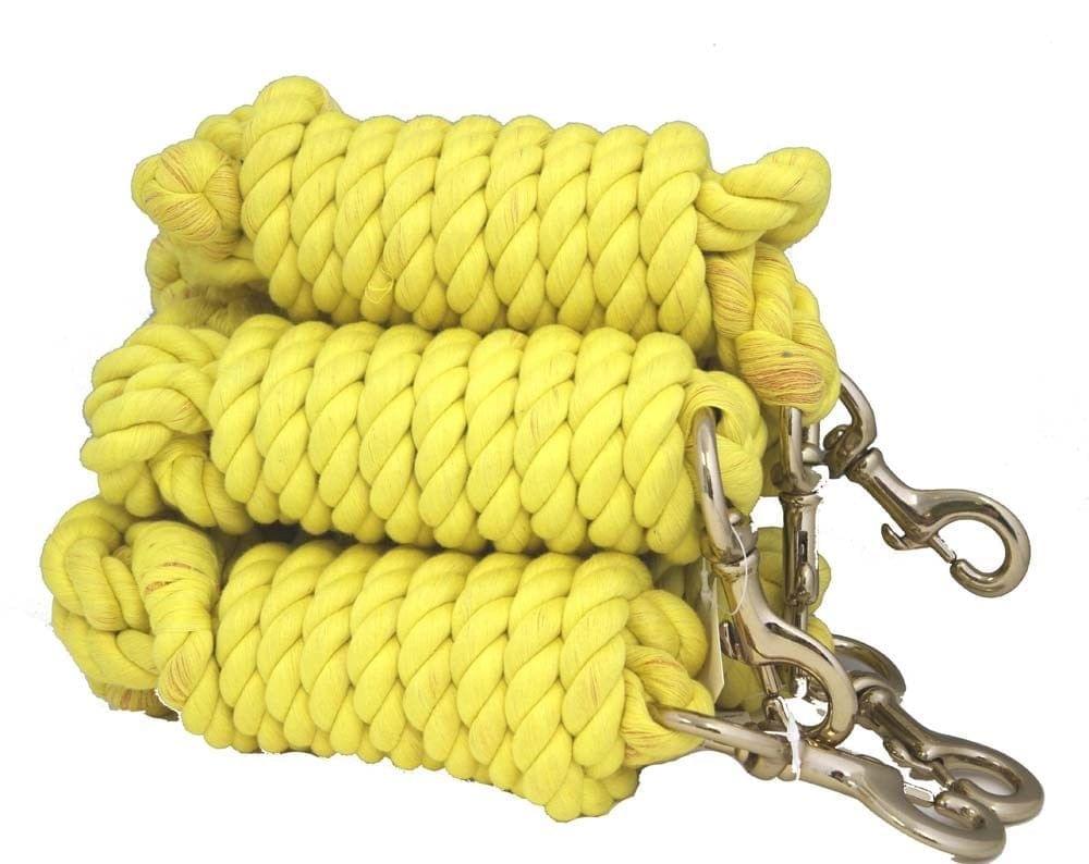 10 Foot Cotton Lead Rope - Set of 5