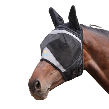 Shires FlyGuard Pro Fine Mesh Horse Fly Mask with Ears
