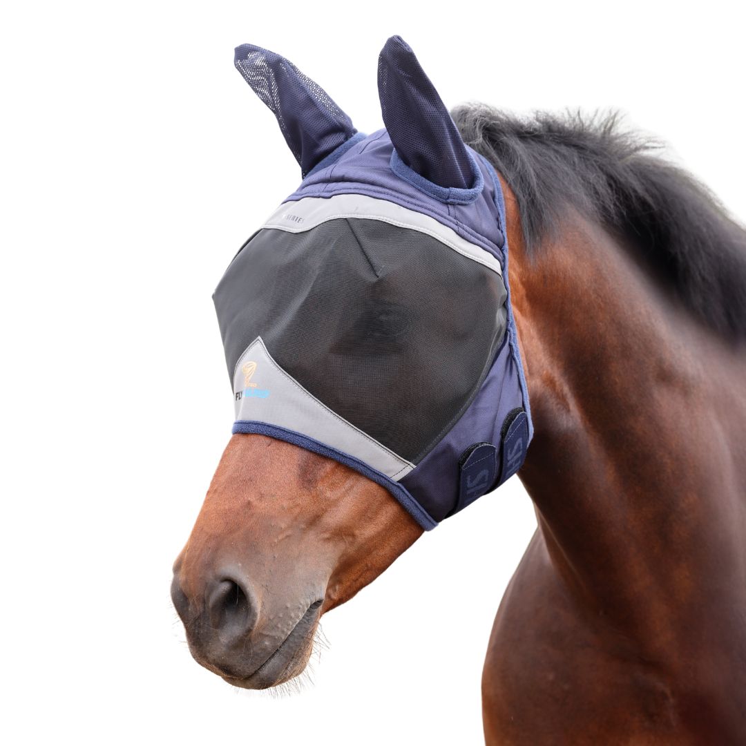 Shires FlyGuard Pro Fine Mesh Horse Fly Mask with Ears