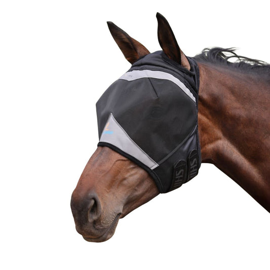 Shires FlyGuard Pro Fine Mesh Horse Fly Mask with Ear Holes
