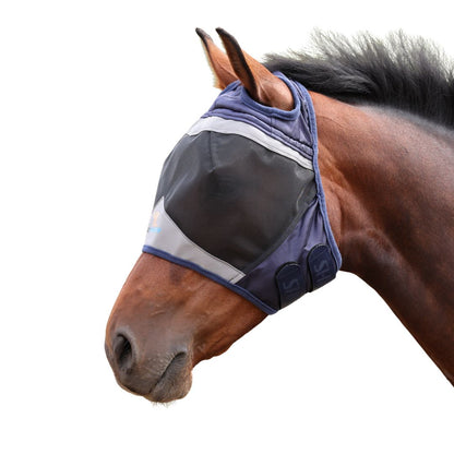 Shires FlyGuard Pro Fine Mesh Horse Fly Mask with Ear Holes