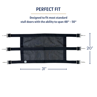 AJ Tack Premium Mesh Horse Stall Guard with Eye Hooks