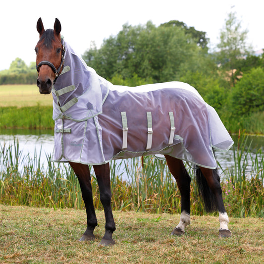 Shires Highlander Fine Mesh Horse Fly Sheet & Detachable Neck Rug Set