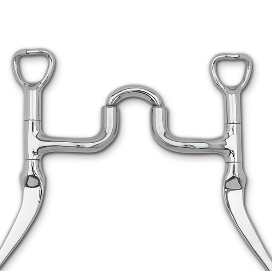 Myler Flat Shank with Traditional Correctional Bit MB 47 - 5"