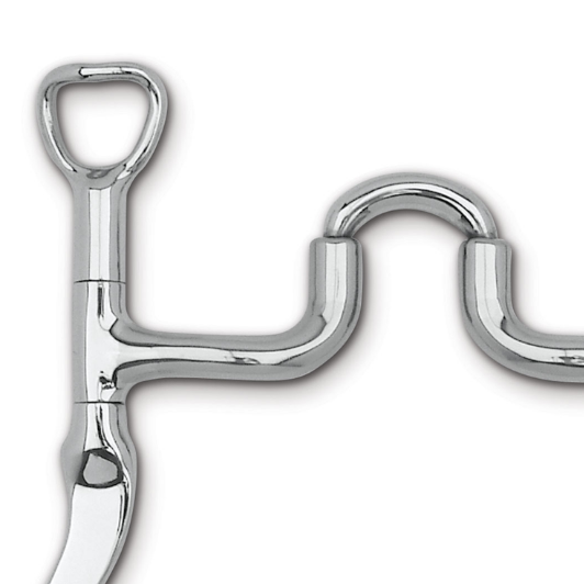 Myler Flat Shank with Traditional Correctional Bit MB 47 - 5"