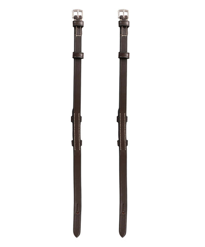 ExionPro Bridle Cheek Pieces With Hook Fastening - White Stitching