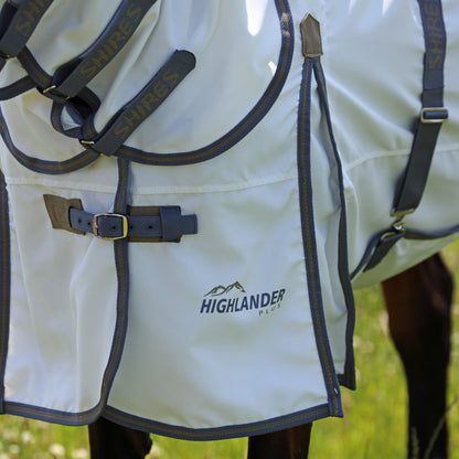 Shires Highlander Plus Sweet Itch Combo Horse Fly Rug with Hood