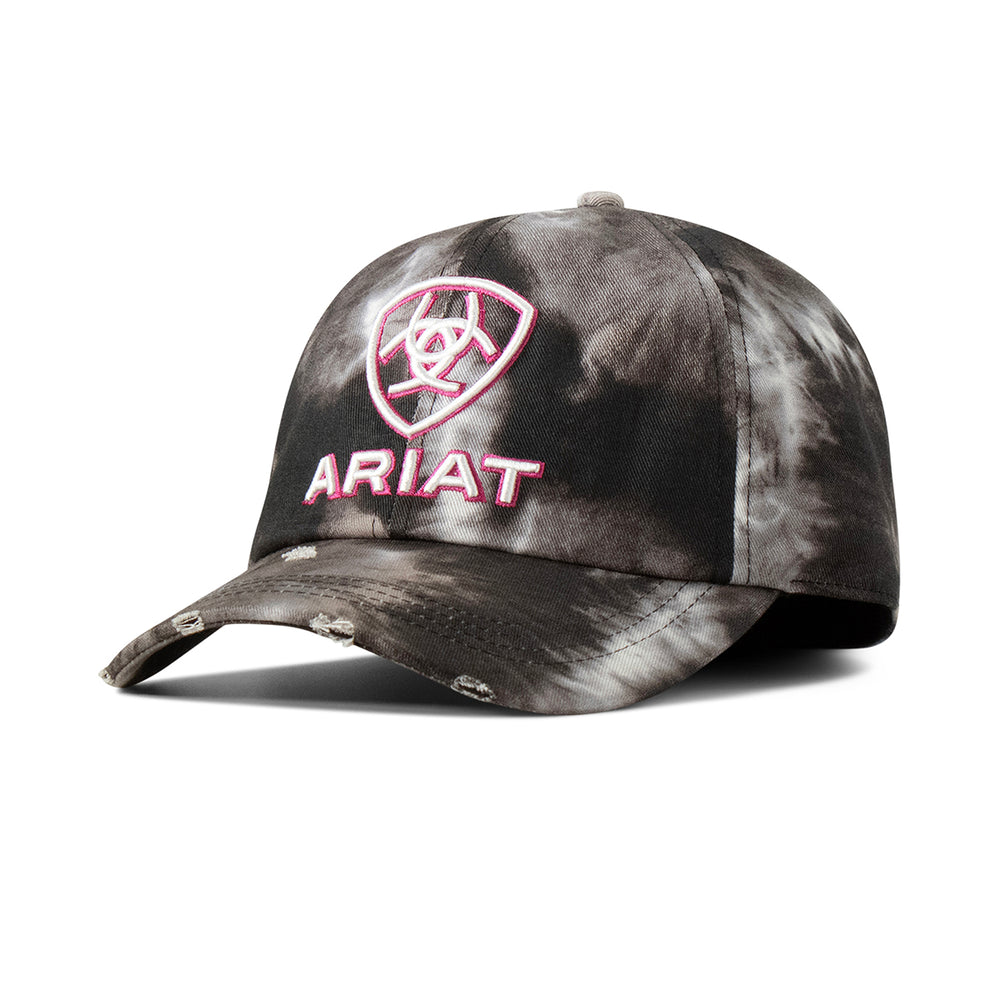 Ariat Ladies Ponyflo Cap - Black Tie Dye