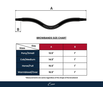 ExionPro Elegant & Attractive White Crystal Browband