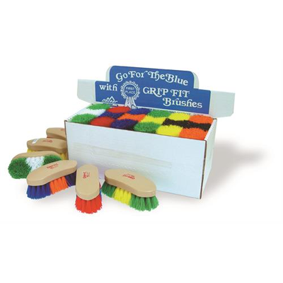 Grip Fit Brush display box with multiple horse brushes