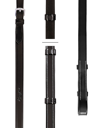 ExionPro Rubber Lined Leather Reins