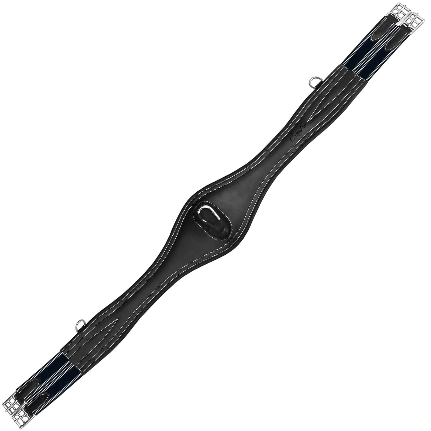 ExionPro 'Snap' Over Lay Girth - Navy Blue Elastic with White Lines