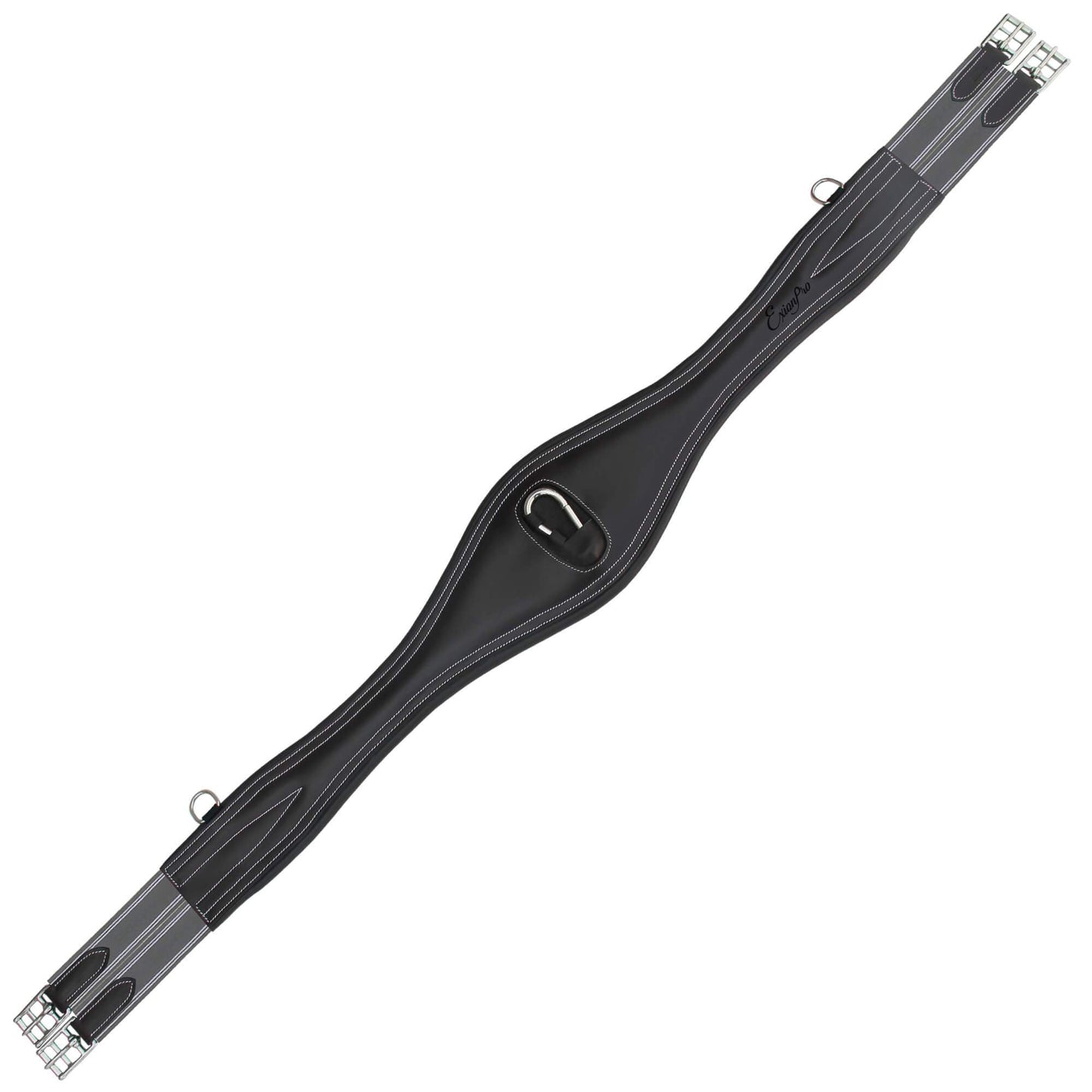 ExionPro 'Snap' Over Lay Girth - Grey Elastic with White Lines