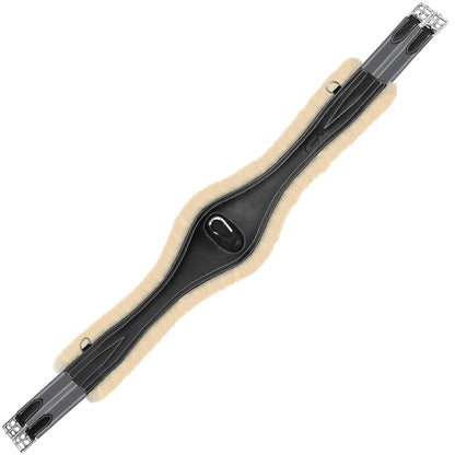ExionPro 'Snap' Over Lay Girth - Grey Elastic with White Lines
