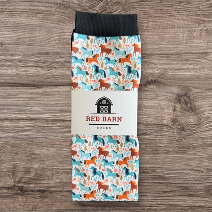 Red Barn Socks Fall In Stride Western Boot Socks