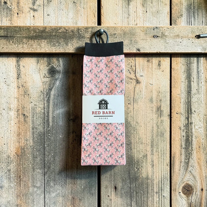 Red Barn Socks Giddy Up Buttercup Western Boot Socks