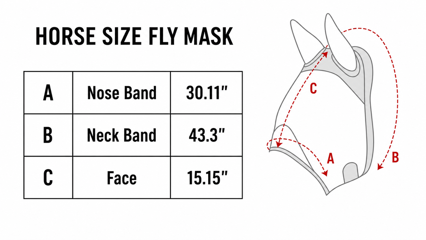 Diva Aztec | Buzz Off Horse Size Fly Mask | WhinneyWear